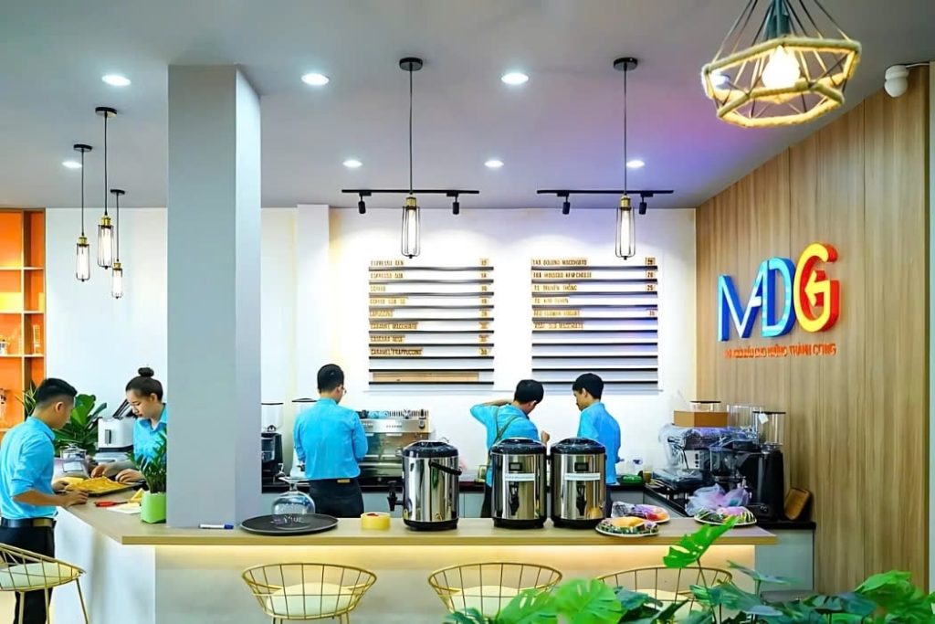 quầy đào tạo pha chế MADG