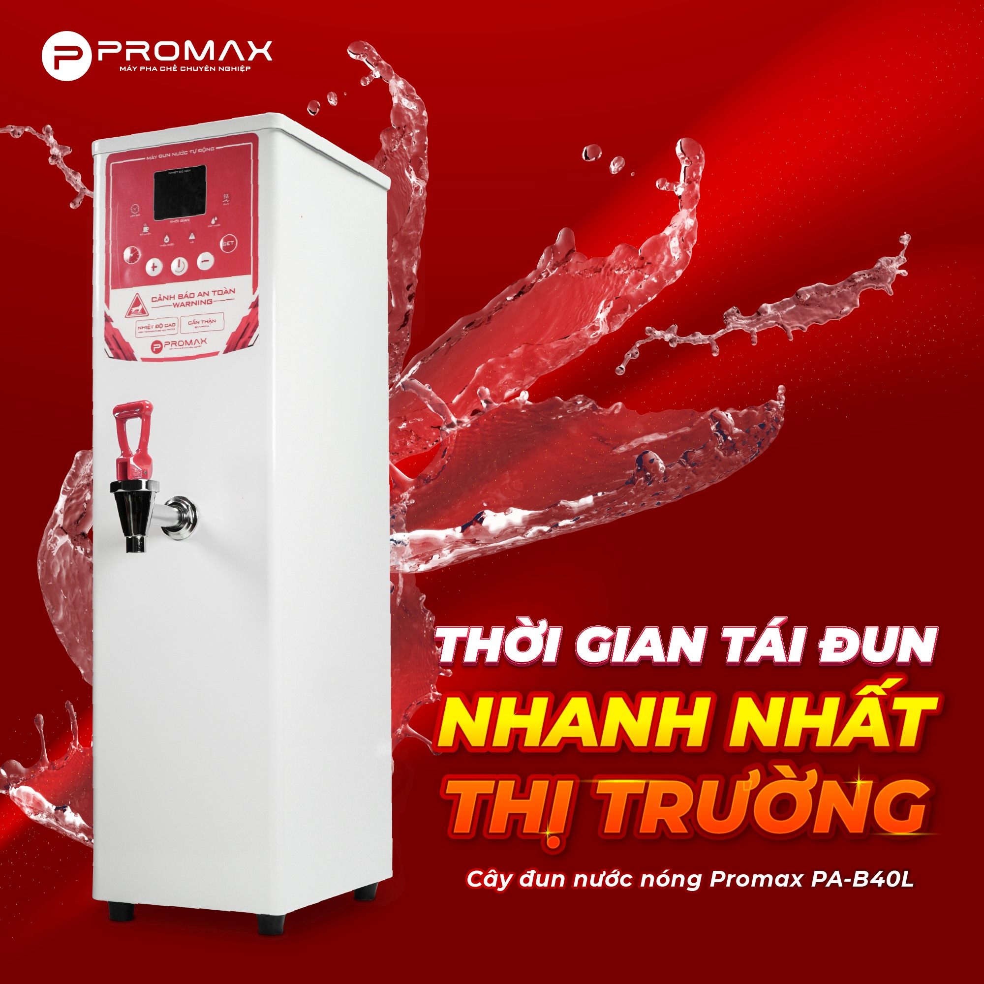 Cây đun nước nóng tự động Promax PA-B40L