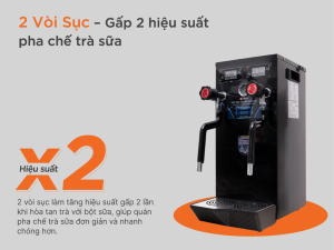 Máy sục nóng sữa áp suất cao Unibar UBS-2VS