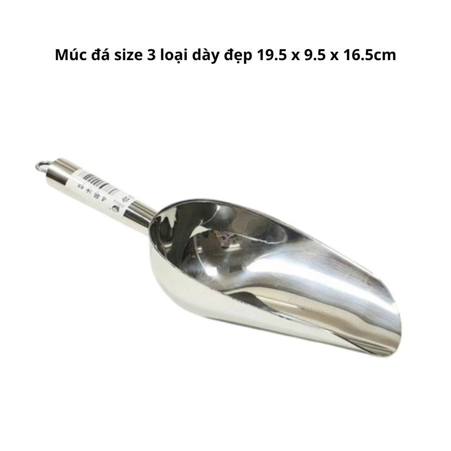 Muỗng xúc đá inox