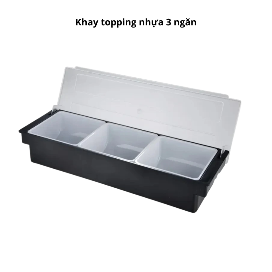 khay đựng topping 3 ngăn