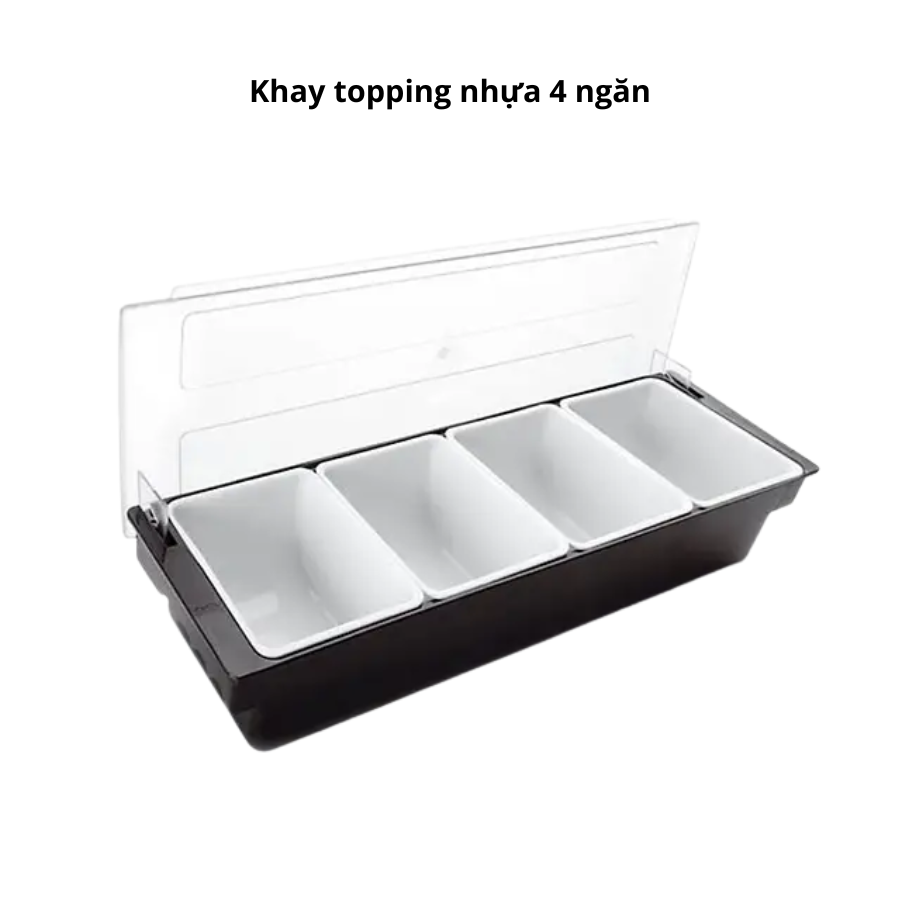 khay đựng topping 4 ngăn