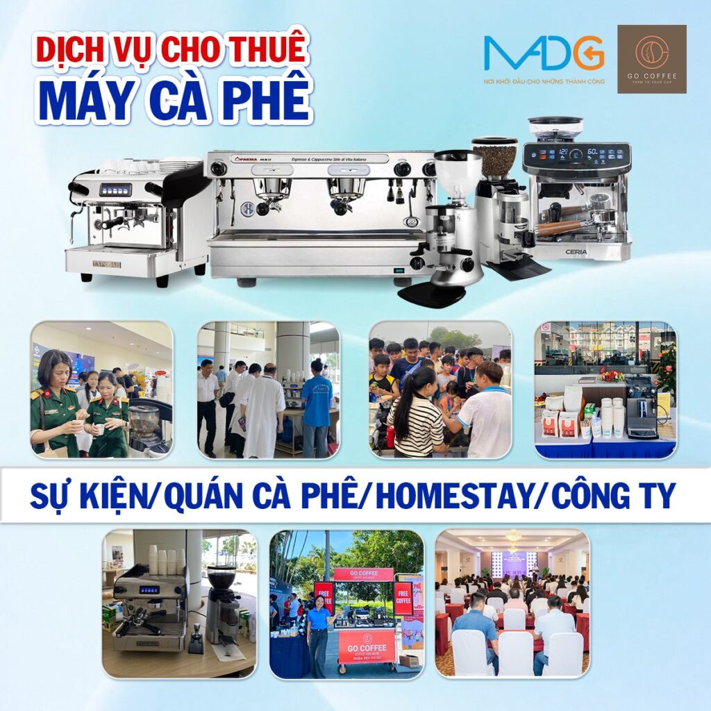 dịch vụ cho thuê máy pha cà phê tại Huế | MADG
