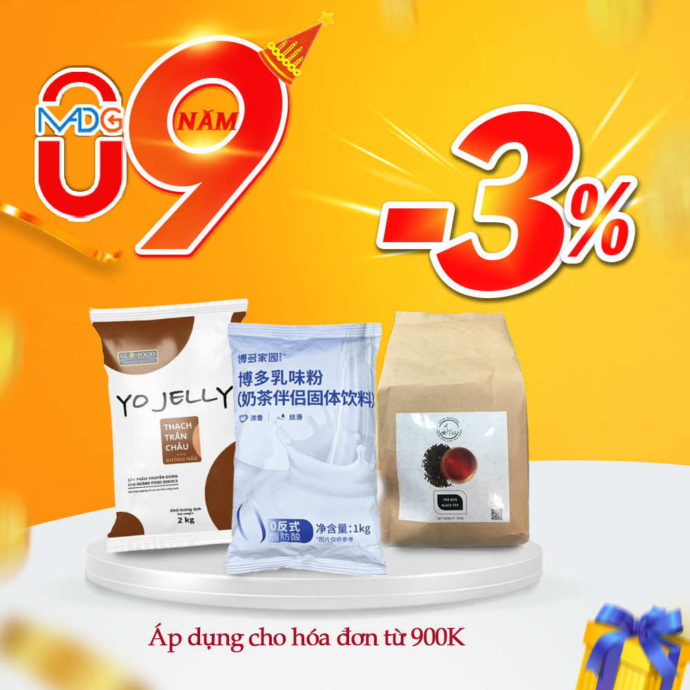 Chương trình ưu đãi từ nguyên liệu, dụng cụ & ly tách